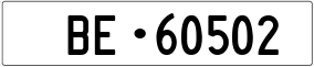 Trailer License Plate